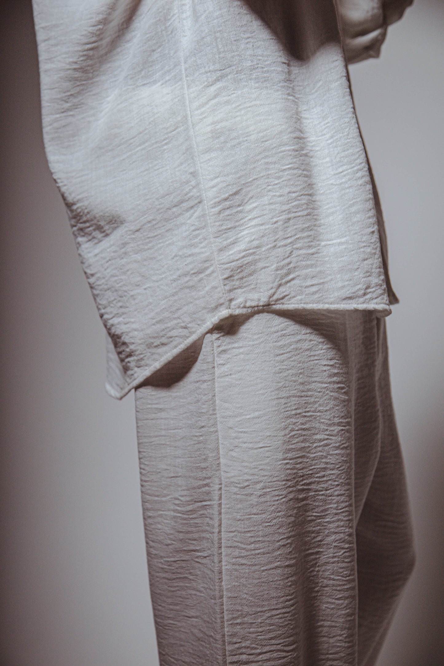 M White Linen Set