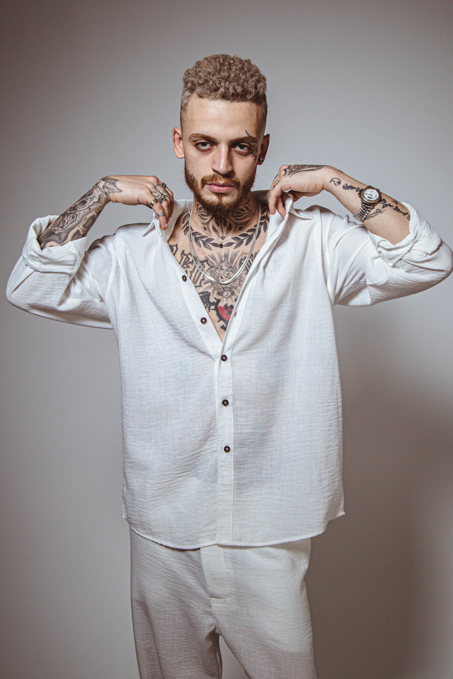 White Linen Shirt