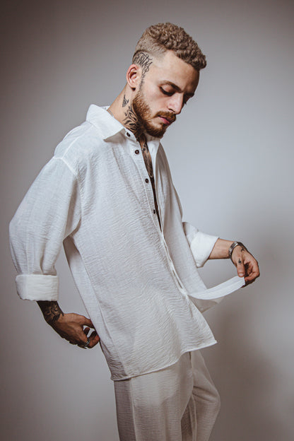 White Linen Shirt
