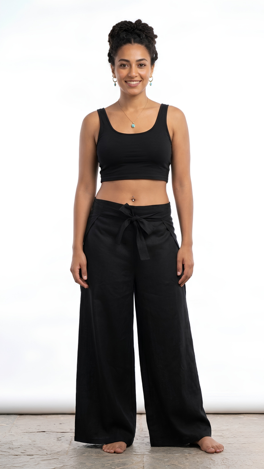 The Wrap Linen Pants