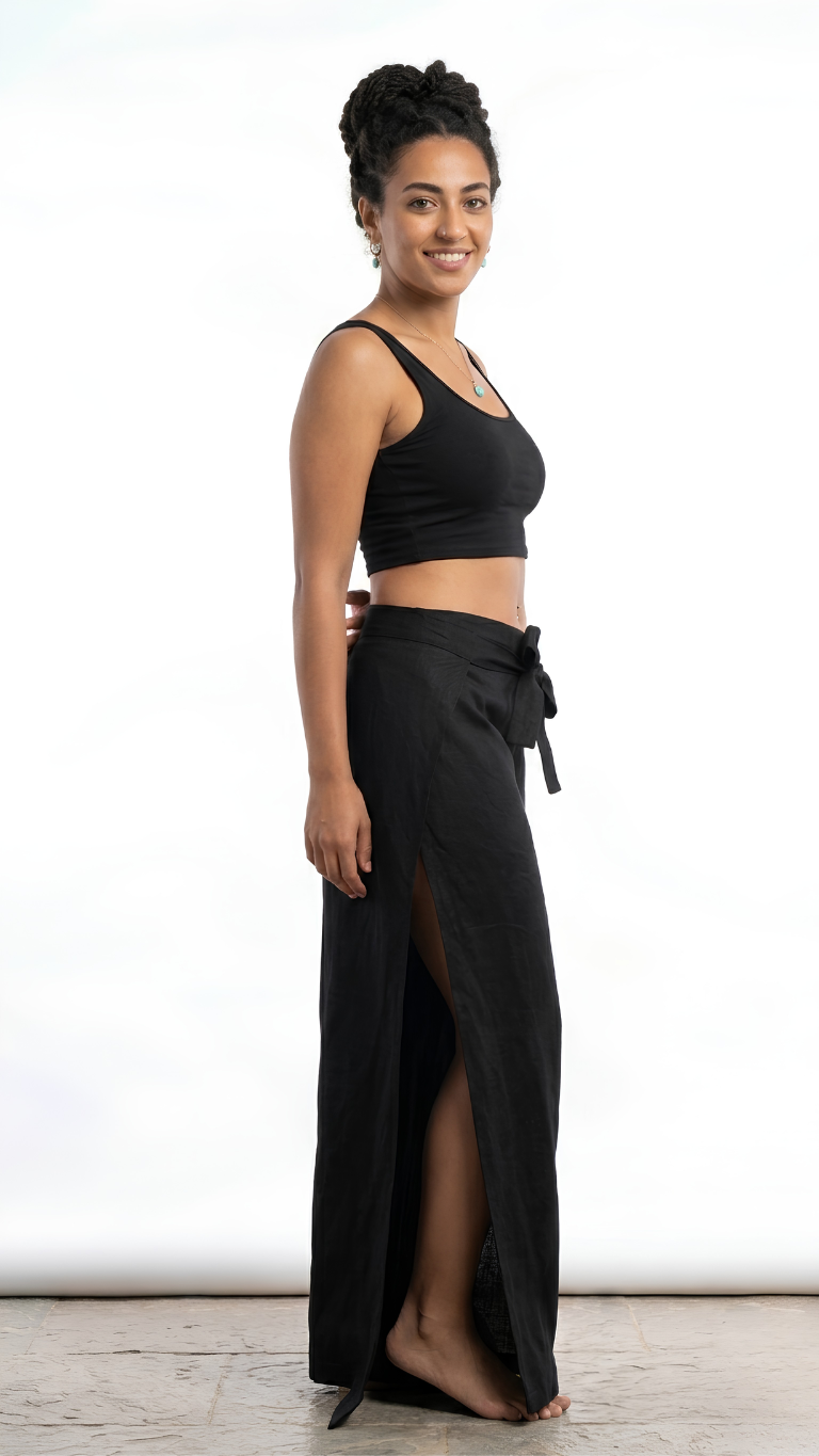 The Wrap Linen Pants